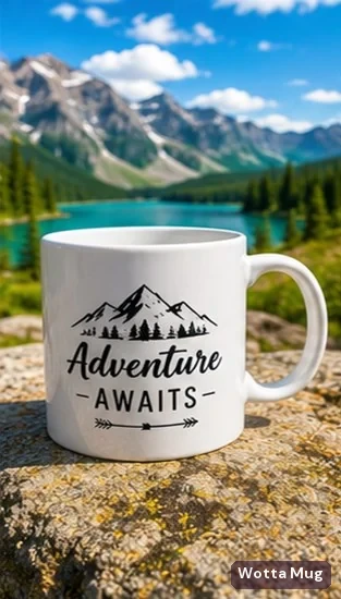 Custom outdoor sports club mug — full-colour sublimation